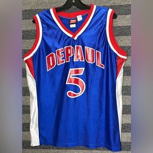 Vintage 90’s Wilson DePaul Blue Demons NCAA Basketball Jersey Men’s Large EUC